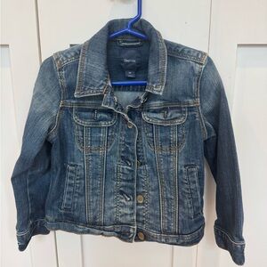 GAP Girls Denim Jacket in Faded Blue Wash